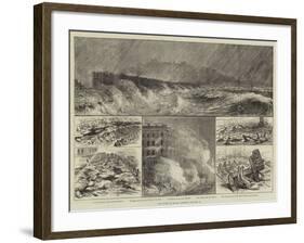 The Storm at Dover, Tuesday, 18 January-null-Framed Giclee Print