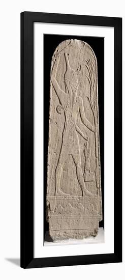 The Storm-God Baal with a Thunderbolt, from Ugarit circa 1350-1250 BC-null-Framed Premium Giclee Print