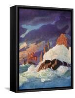 The Storm on the Firth of Clyde-Newell Convers Wyeth-Framed Stretched Canvas