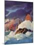 The Storm on the Firth of Clyde-Newell Convers Wyeth-Mounted Giclee Print