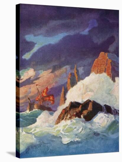 The Storm on the Firth of Clyde-Newell Convers Wyeth-Stretched Canvas