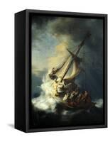 The Storm on the Sea of Galilee-Rembrandt van Rijn-Framed Stretched Canvas