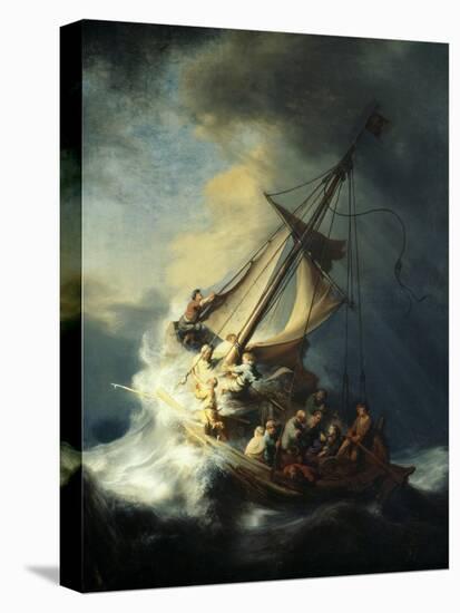 The Storm on the Sea of Galilee-Rembrandt van Rijn-Stretched Canvas