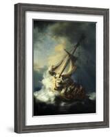 The Storm on the Sea of Galilee-Rembrandt van Rijn-Framed Giclee Print