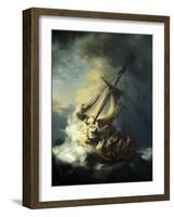 The Storm on the Sea of Galilee-Rembrandt van Rijn-Framed Giclee Print