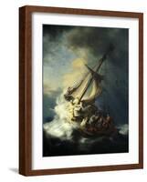 The Storm on the Sea of Galilee-Rembrandt van Rijn-Framed Giclee Print