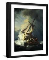 The Storm on the Sea of Galilee-Rembrandt van Rijn-Framed Giclee Print