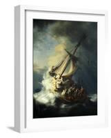 The Storm on the Sea of Galilee-Rembrandt van Rijn-Framed Giclee Print