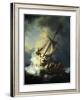 The Storm on the Sea of Galilee-Rembrandt van Rijn-Framed Giclee Print