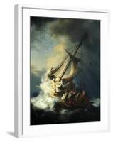 The Storm on the Sea of Galilee-Rembrandt van Rijn-Framed Giclee Print