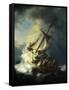 The Storm on the Sea of Galilee-Rembrandt van Rijn-Framed Stretched Canvas