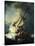 The Storm on the Sea of Galilee-Rembrandt van Rijn-Stretched Canvas