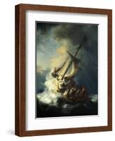 The Storm on the Sea of Galilee-Rembrandt van Rijn-Framed Giclee Print