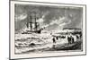 The Storm on the South Coast, the Wreck of the Barque T.P. Fluger, Off St. Leonards-null-Mounted Giclee Print