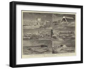 The Storm on the Thames, Tuesday, 18 January-null-Framed Giclee Print