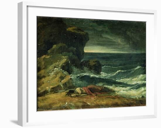 The Storm or the Wreck (Oil on Canvas)-Theodore Gericault-Framed Giclee Print