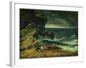 The Storm or the Wreck (Oil on Canvas)-Theodore Gericault-Framed Giclee Print