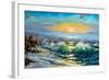 The Storm Sea On A Decline-balaikin2009-Framed Art Print