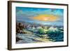 The Storm Sea On A Decline-balaikin2009-Framed Art Print