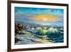 The Storm Sea On A Decline-balaikin2009-Framed Art Print