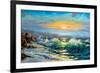 The Storm Sea On A Decline-balaikin2009-Framed Art Print