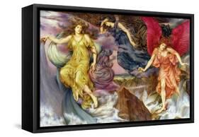 The Storm Spirits, 1900-Evelyn De Morgan-Framed Stretched Canvas