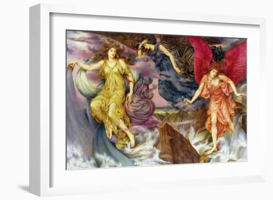 The Storm Spirits, 1900-Evelyn De Morgan-Framed Giclee Print