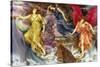 The Storm Spirits, 1900-Evelyn De Morgan-Stretched Canvas