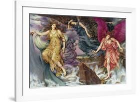 The Storm Spirits-Evelyn De Morgan-Framed Premium Giclee Print