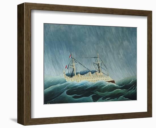 The Storm-Tossed Vessel, 1890-93-Henri Rousseau-Framed Premium Giclee Print