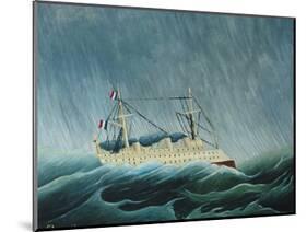 The Storm-Tossed Vessel, 1890-93-Henri Rousseau-Mounted Premium Giclee Print