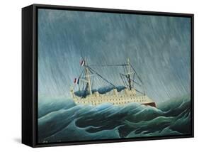 The Storm-Tossed Vessel, 1890-93-Henri Rousseau-Framed Stretched Canvas