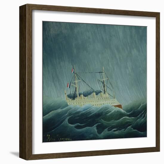 The Storm-Tossed Vessel, C.1899-Henri Rousseau-Framed Giclee Print