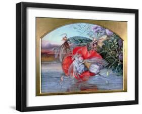 The Storm (W/C on Paper)-John Anster Fitzgerald-Framed Giclee Print