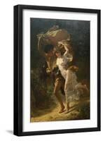 The Storm-Pierre-Auguste Cot-Framed Art Print