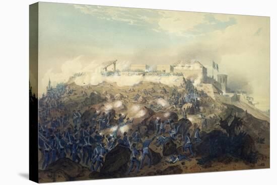The Storming of Chapultepec Castle by American Troops, September 14, 1847-Carl Nebel-Stretched Canvas