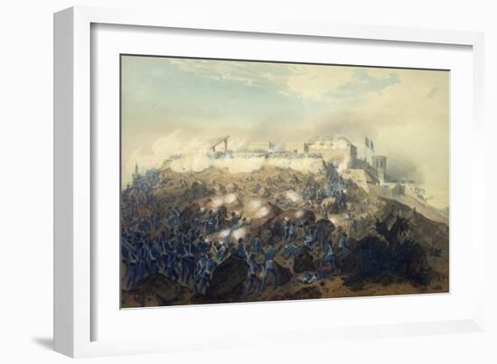 The Storming of Chapultepec Castle by American Troops, September 14, 1847-Carl Nebel-Framed Giclee Print