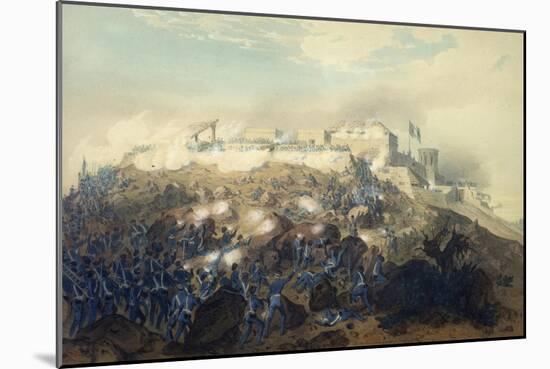 The Storming of Chapultepec Castle by American Troops, September 14, 1847-Carl Nebel-Mounted Giclee Print