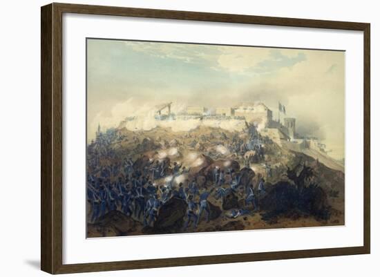 The Storming of Chapultepec Castle by American Troops, September 14, 1847-Carl Nebel-Framed Giclee Print