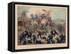 The Storming of Fort Donelson, Pub. by Currier and Ives, 1862-null-Framed Stretched Canvas
