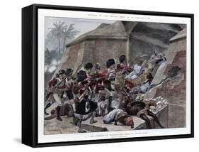 The Storming of Seringapatam Resulting in the Death of Tippu Sultan, 1894-Richard Caton Woodville II-Framed Stretched Canvas