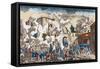 The Storming of the Bastille, 14 July 1789-null-Framed Stretched Canvas