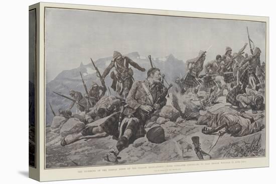 The Storming of the Dargai Ridge by the Gordon Highlanders-Richard Caton Woodville II-Stretched Canvas