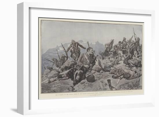 The Storming of the Dargai Ridge by the Gordon Highlanders-Richard Caton Woodville II-Framed Giclee Print