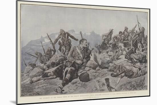 The Storming of the Dargai Ridge by the Gordon Highlanders-Richard Caton Woodville II-Mounted Giclee Print