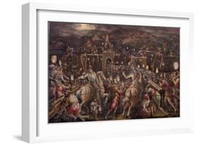 The Storming of the Fortress Near Porta Camollia in Siena, 1570-Giorgio Vasari-Framed Giclee Print