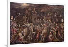 The Storming of the Fortress Near Porta Camollia in Siena, 1570-Giorgio Vasari-Framed Giclee Print