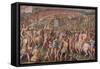 The Storming of the Fortress of Stampace in Pisa, 1568-1571-Giorgio Vasari-Framed Stretched Canvas