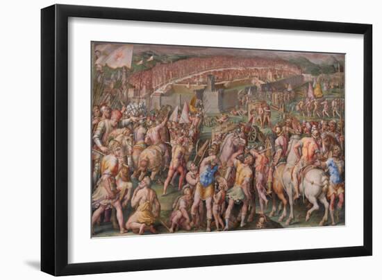 The Storming of the Fortress of Stampace in Pisa, 1568-1571-Giorgio Vasari-Framed Giclee Print