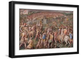 The Storming of the Fortress of Stampace in Pisa, 1568-1571-Giorgio Vasari-Framed Giclee Print